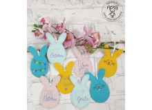 Stickdatei ITH - Anhänger Hasen Eier Ostern